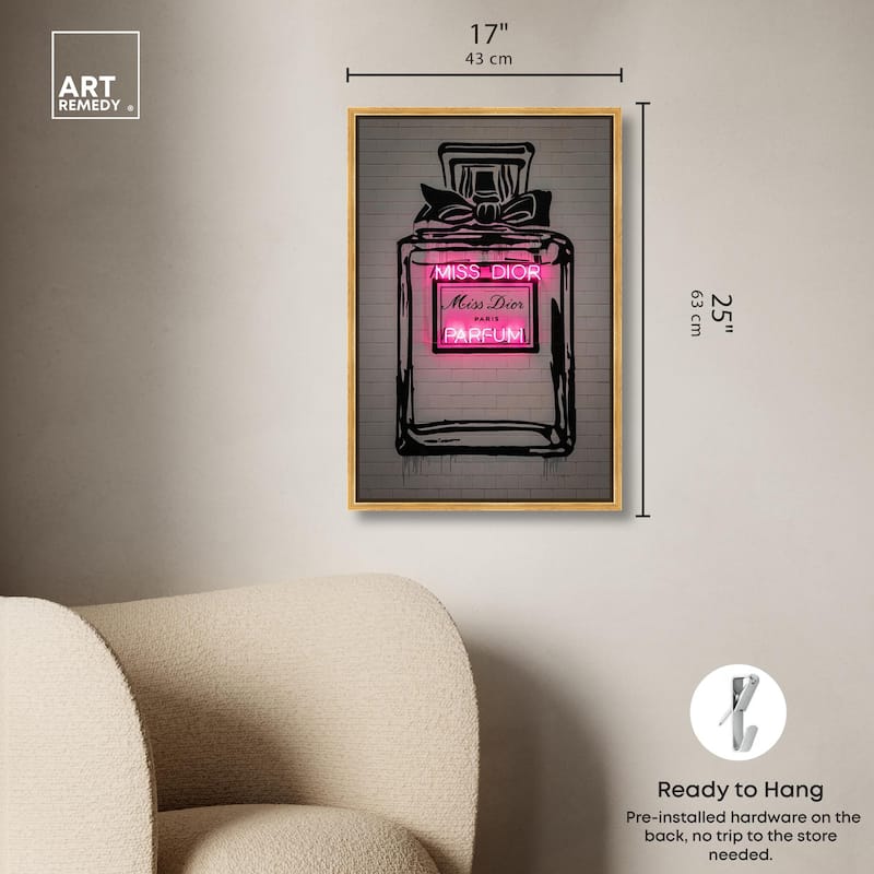 Miss Neon Dream Canvas by Art Remedy
