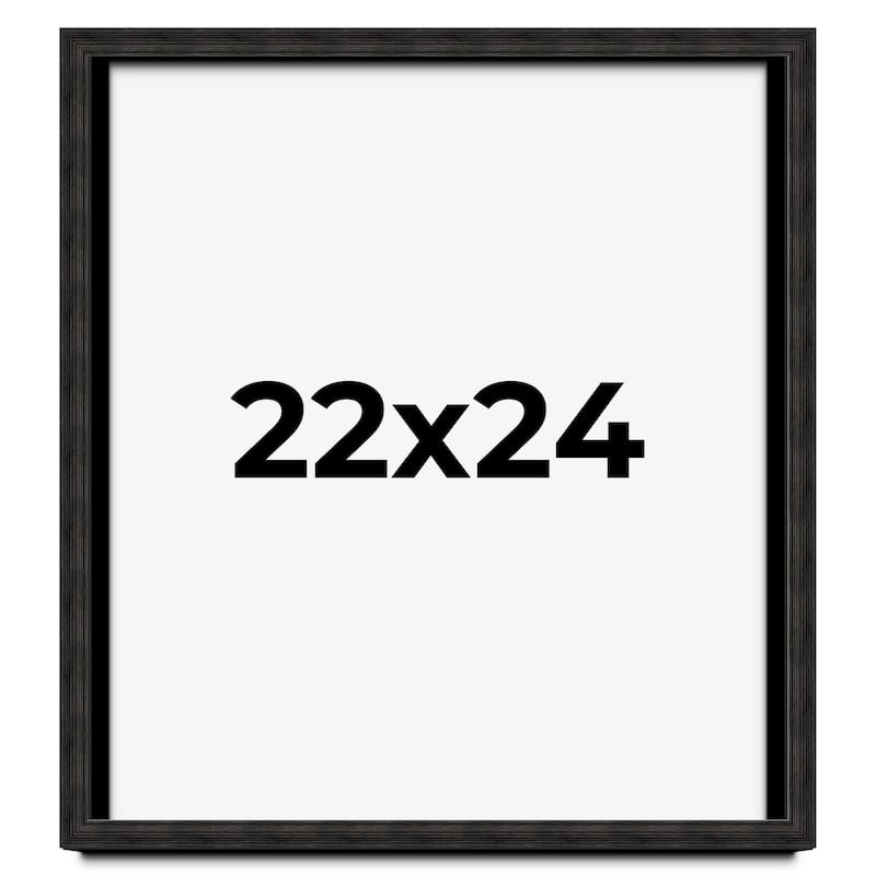 22x24 Shadow Box Black Rustic Barnwood Display Frame | 1.125 Inch