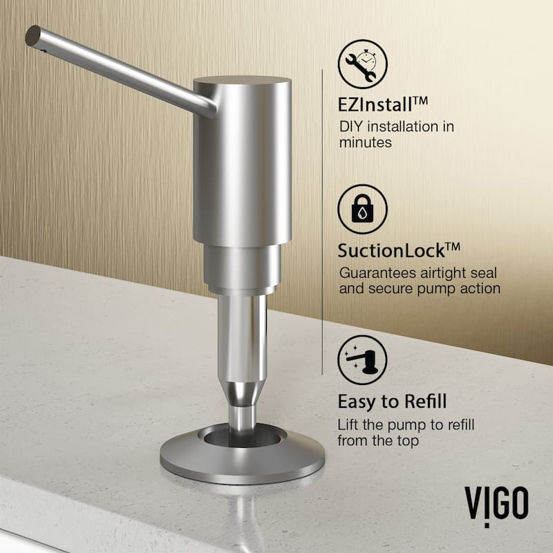 VIGO Greenwich 18" H Single Handle Pull-Down Sprayer Kitchen Faucet