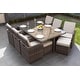 preview thumbnail 6 of 14, 11-piece Outdoor Dining Set With Cushions Wicker Furniture by Moda Furnishings