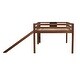 preview thumbnail 10 of 8, Full size Loft Bed Wood Bed with Slide, Stair and Chalkboard, Walnut