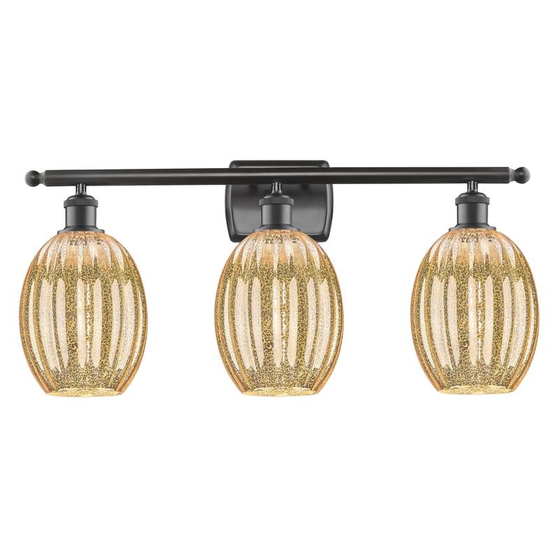 Innovations Lighting Endless Possibilities Ballston - Preston - 3 Light 26" Bulb Shade Bath Vanity Light - Mercury/Oil Rubbed Bronze