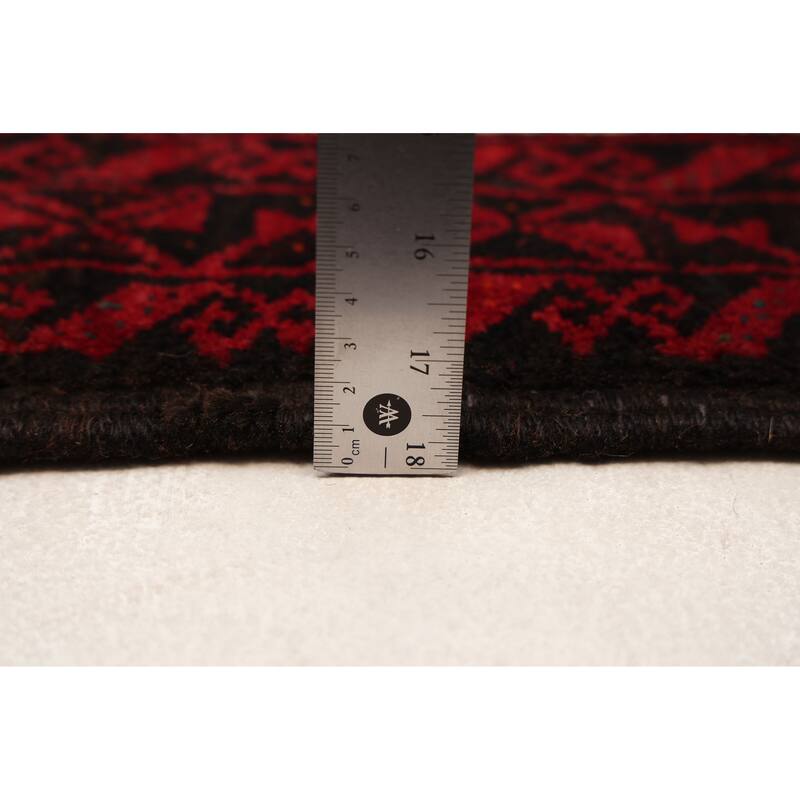 ECARPETGALLERY Hand-knotted Teimani Ivory, Red Wool Rug - 3'1 x 6'2