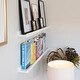 preview thumbnail 5 of 5, Wallniture Denver 46" Floating Shelves for Kids Room Decor, White Bookshelf (Set of 2)