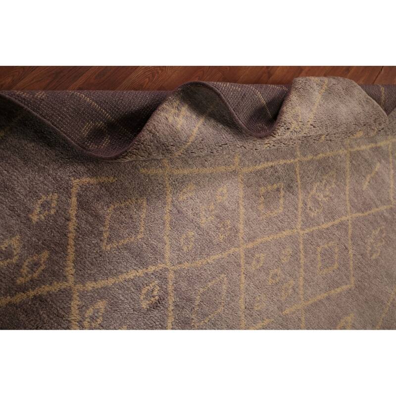 Trellis Moroccan Oriental Area Rug Handmade Wool Carpet - 5'2" x 7'11"