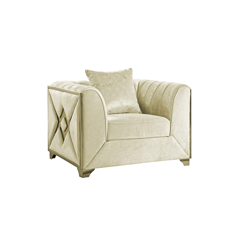 Velencia Contemporary Style Living Room Chair Made with Wood