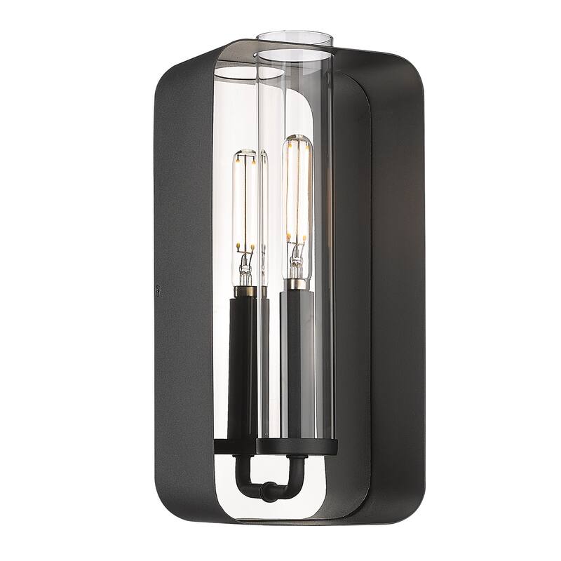Skye 1 Light Wall Sconce - Natural Black - Natural Black