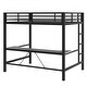 preview thumbnail 6 of 64, Twin/Full Size Gaming Loft Bed with Bulit-in Desk and LED Lights, Metal Loft Bedframe with Ladder and Guardrails for Kids