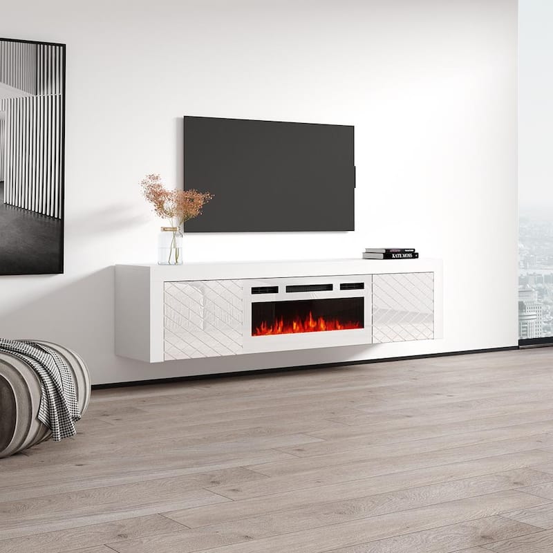 Dia WH-EF Electric Fireplace 71" TV Stand
