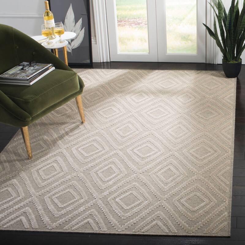 SAFAVIEH Lana Augusta Modern Wool Rug - 5' x 7'6" - Cream/Beige