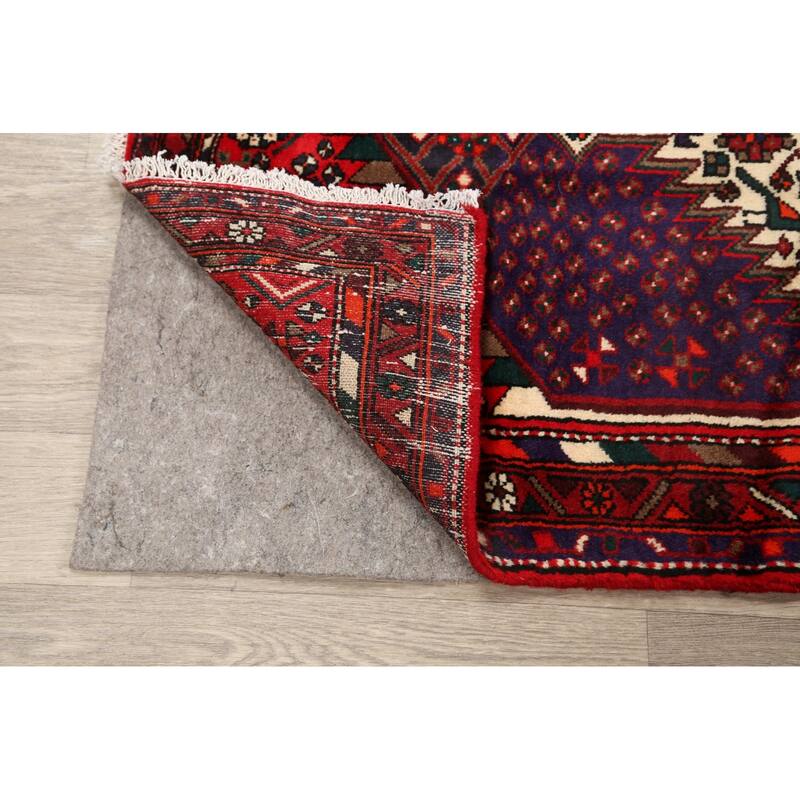 Geometric Hamedan Persian Traditional Area Rug Wool Hand-knotted - 3'2" x 5'8"