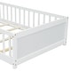 preview thumbnail 15 of 44, Twin size Floor Platform Bed with Built-in Book Storage Rack