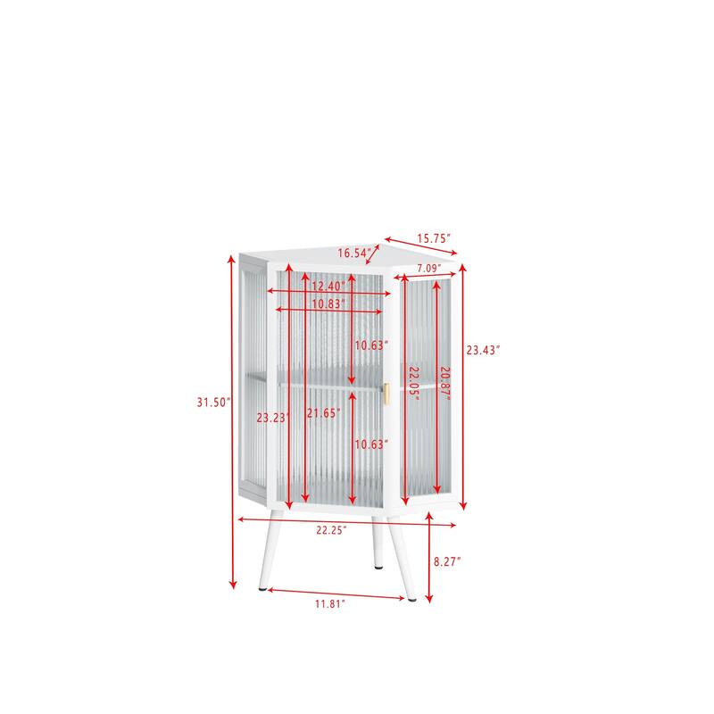 Triangular corner design bathroom cabinet