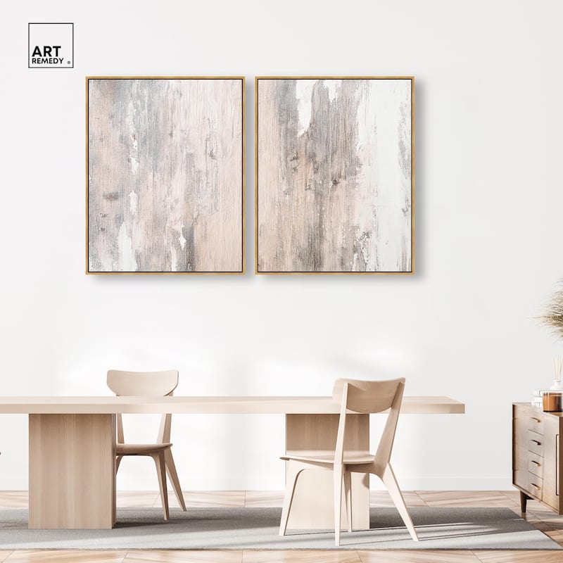 Striated Texture I Canvas Set of 2 by Art Remedy