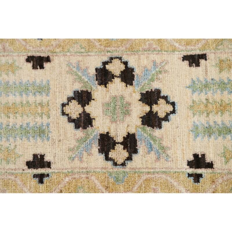 Stunning Geometric Khotan Oriental Area Rug Wool Handmade Carpet - 8'9" x 11'8"