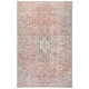 preview thumbnail 7 of 9, Gracewood Hollow Eddo Indoor/Outdoor Red and Light Blue Medallion Area Rug