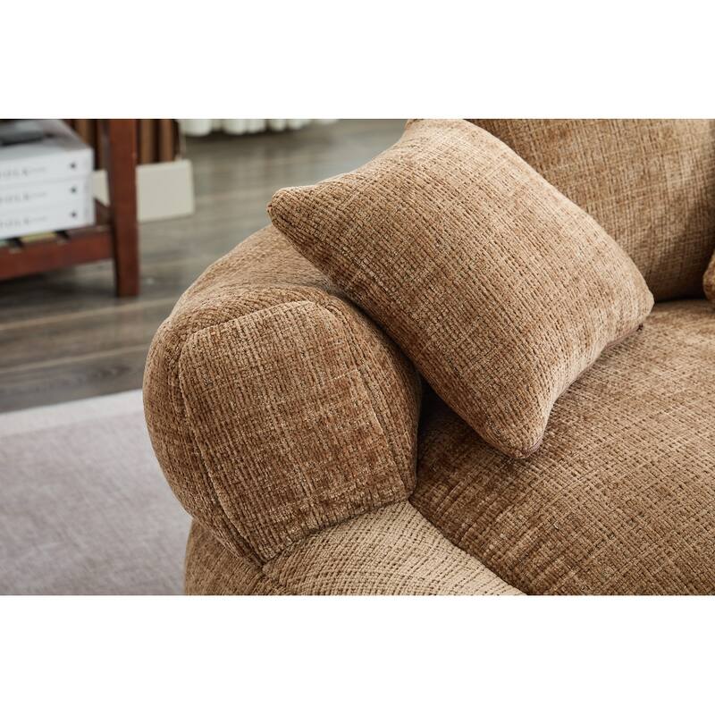 Round Bean Bag Chairs for Soft Chenille Cover