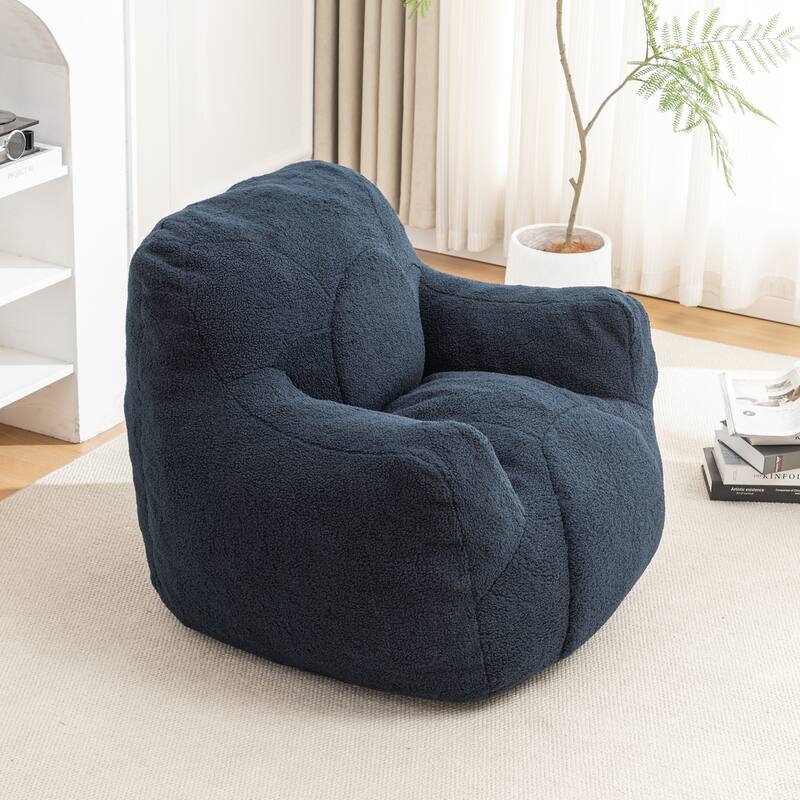 Bean Bag Chair Soft Fluffy Lazy Sofa with Memory Foam
