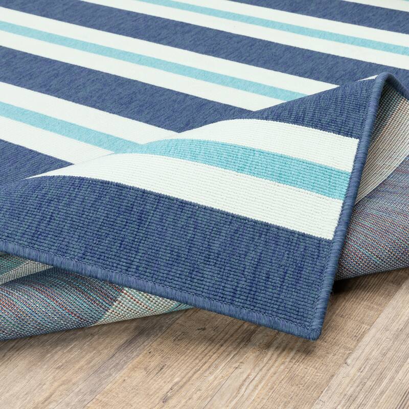 Style Haven Martinique Horizontal Multi-Striped Area Rug