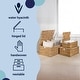 preview thumbnail 2 of 8, Woven Rectangular Storage Baskets with Lids & Handles (Set of 3)
