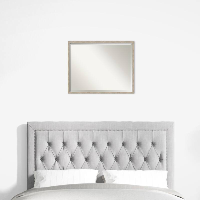 Imprint Beveled Wood Framed Wall Mirror