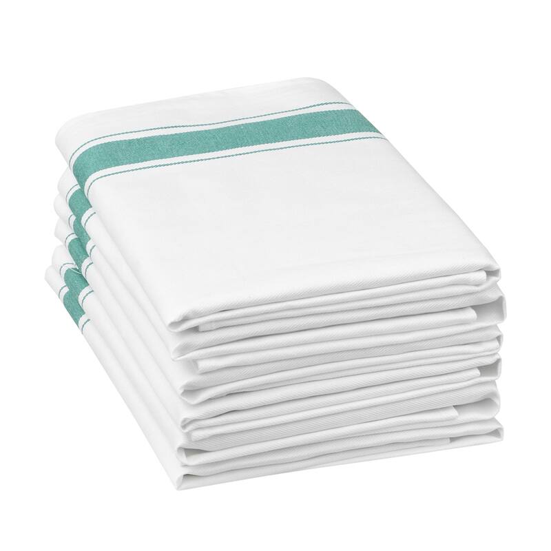 6 Pack Cloth Napkins, Striped Polyester Dinner Napkins, Machine Washable Napkins - 20x20 Inch