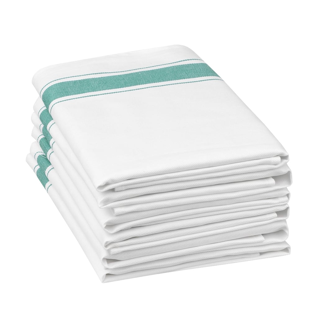 6 Pack Cloth Napkins, Striped Polyester Dinner Napkins, Machine Washable Napkins - 20x20 Inch