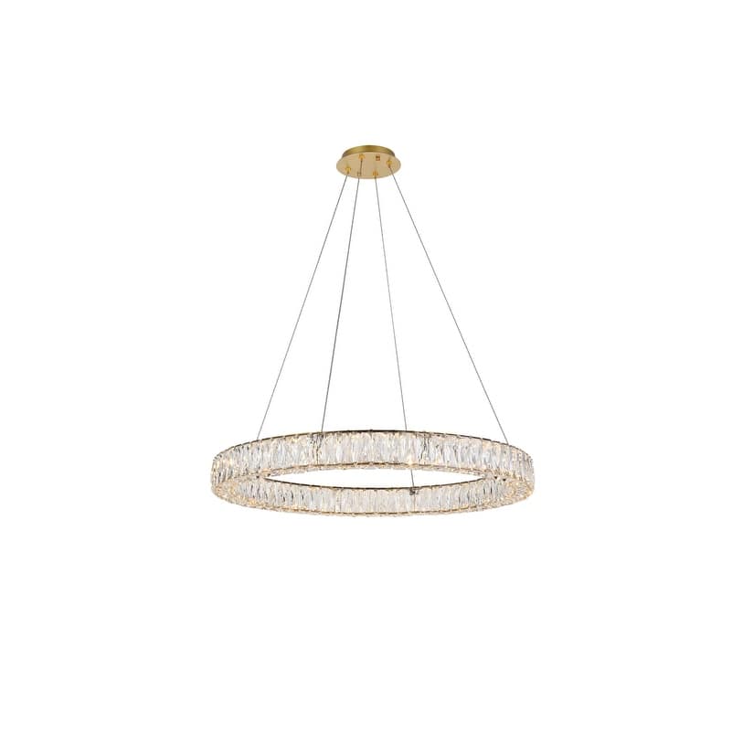 Integrated LED chip light gold Chandelier