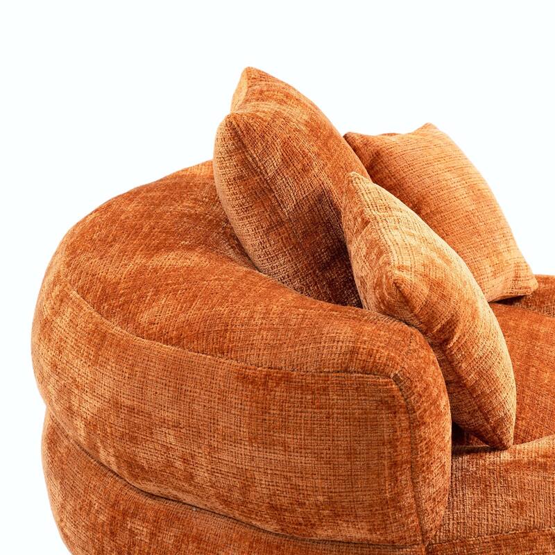 Durable Lazy Sofa Comfort Lounger, High Back Bean Bag Couch with 3 Pillows