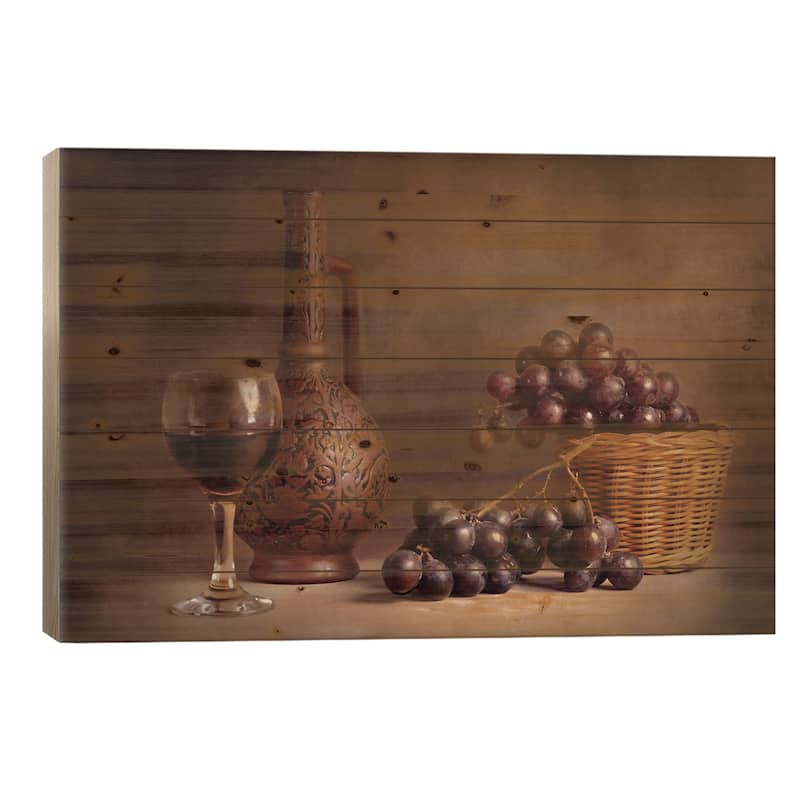 Alazani Valley Print On Wood by Stanislav Aristov - Multi-Color - 18x26x1.5