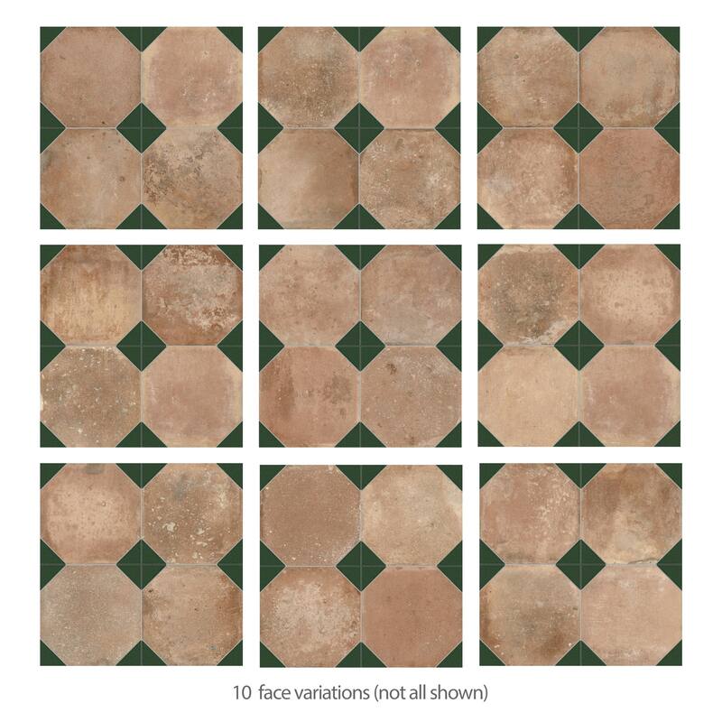 Merola Tile Kings Nonna with Spruce Corner 17-7/8" x 17-7/8" Porcelain Floor and Wall Tile