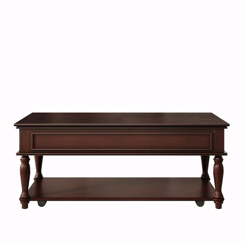 Farmhouse Coffee Table with One Drawer