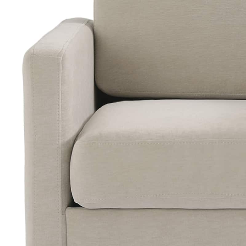 uixe Modern Upholstered Swivel Accent Chair with Pocket Spring Seat