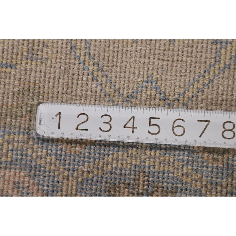 Oushak Oriental Runner Rug Hand-Knotted Wool Carpet - 2'7"x 7'10"