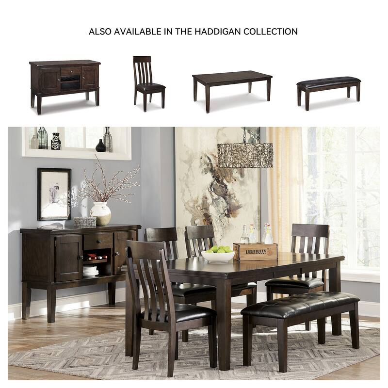 Haddigan Dark Brown Dining Table