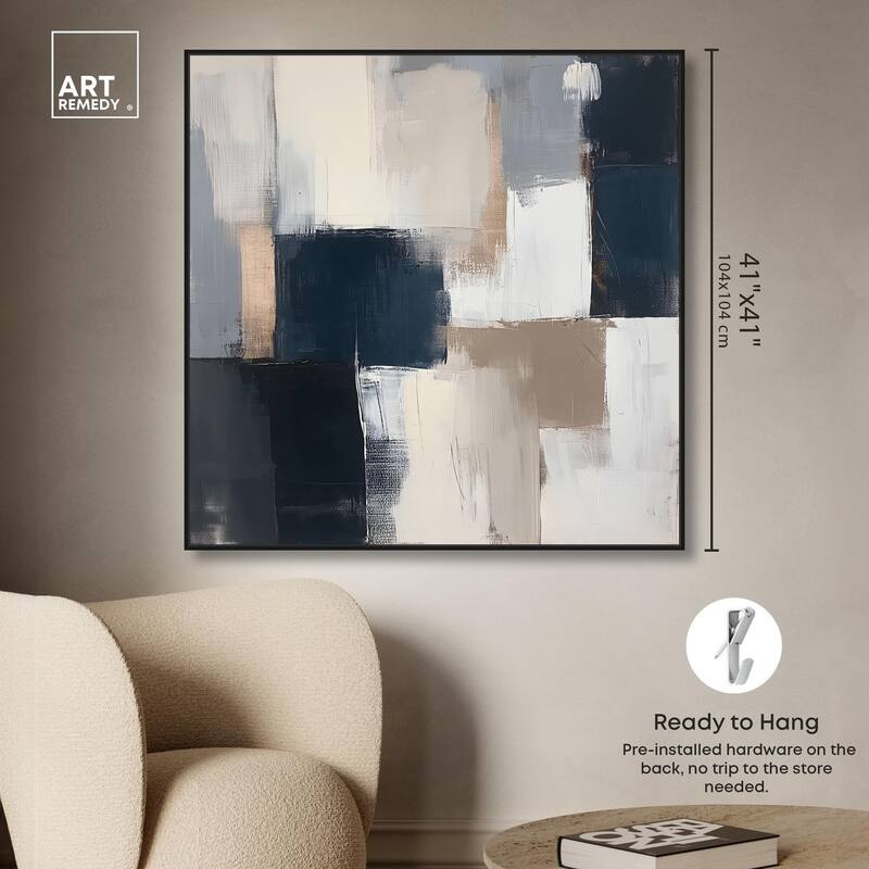 Blue Mood Depth III Canvas by Art Remedy