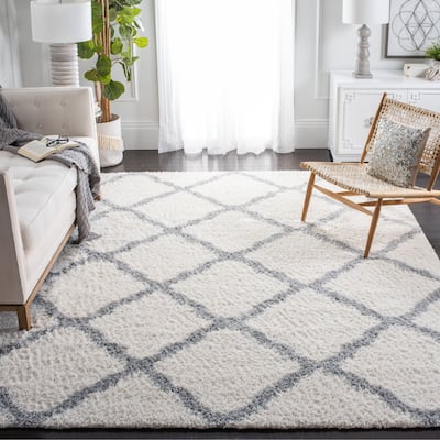 SAFAVIEH Parma Shag Fenella Trellis 1.2-inch Thick Rug