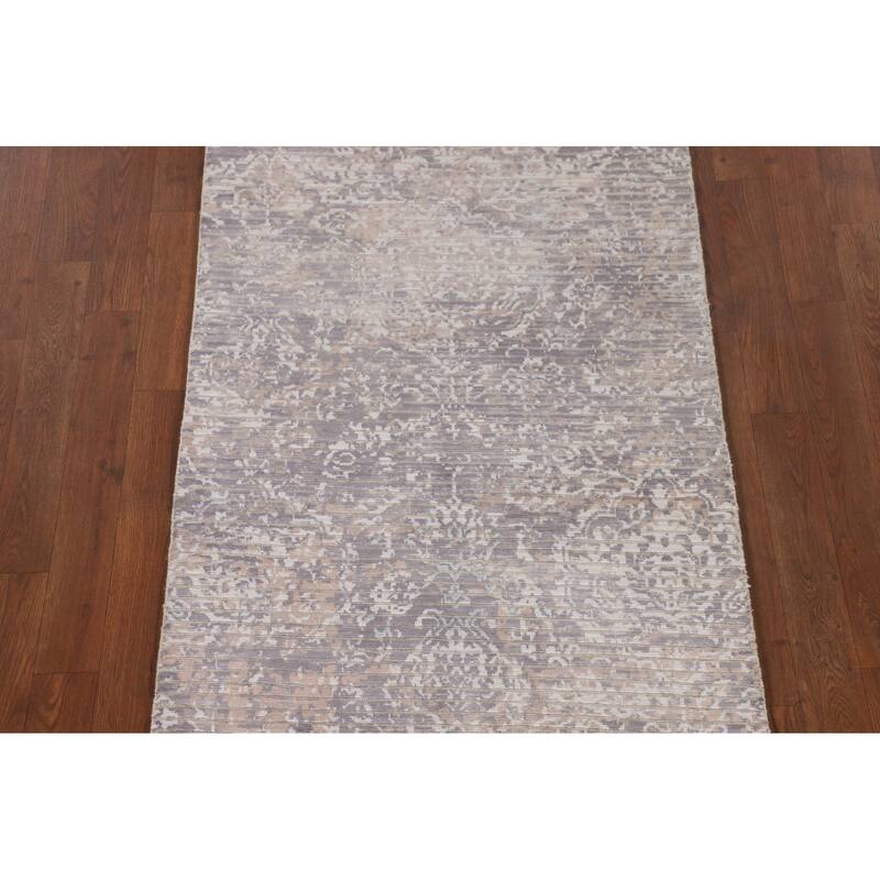 Modern / Abstract Accent Rug Handmade Wool Carpet - 2'7"x 4'9"