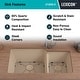 preview thumbnail 5 of 6, Lexicon Platinum Quartz 60/40 Double Bowl Kitchen Sink