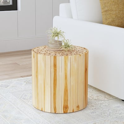 Grace Round Teak Accent Table by East at Main