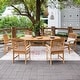 preview thumbnail 19 of 20, Cambridge Casual Chignik 7-piece Teak Patio Extendable Dining Set