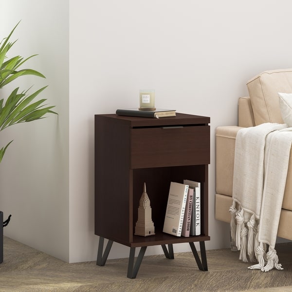Norcross Tall Nightstand with Drawer by Christopher Knight Home Bed