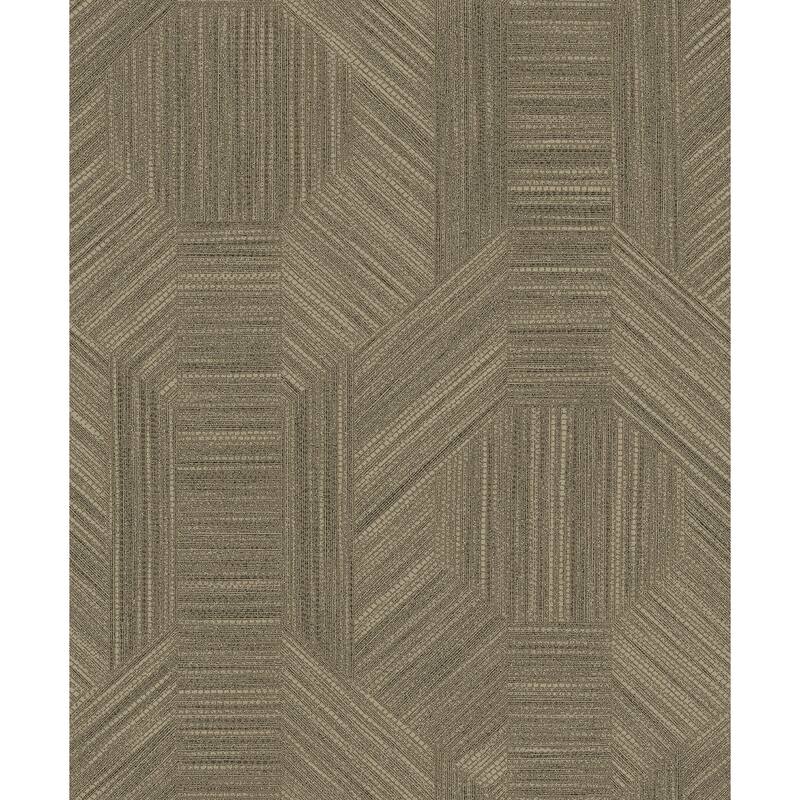 A-Street Prints Ladon Brown Metallic Texture Wallpaper