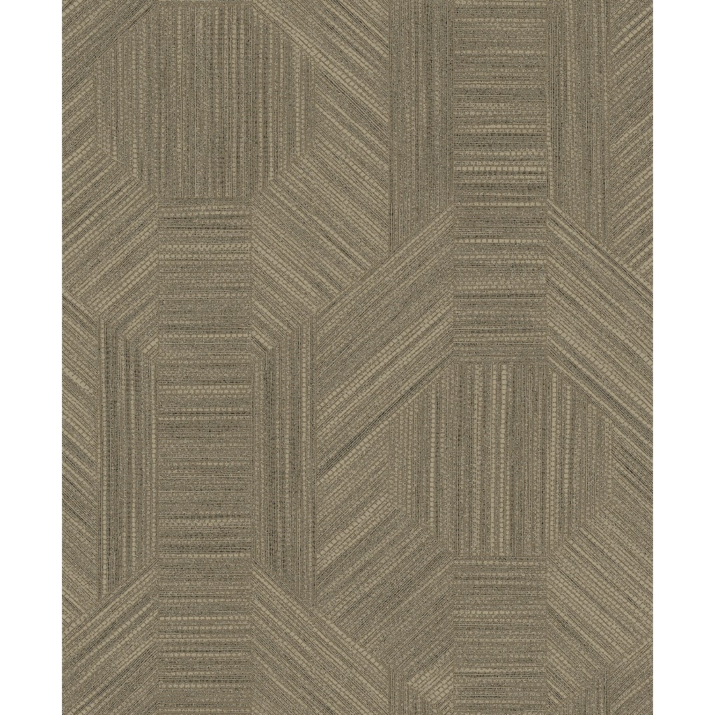 A-Street Prints Ladon Brown Metallic Texture Wallpaper