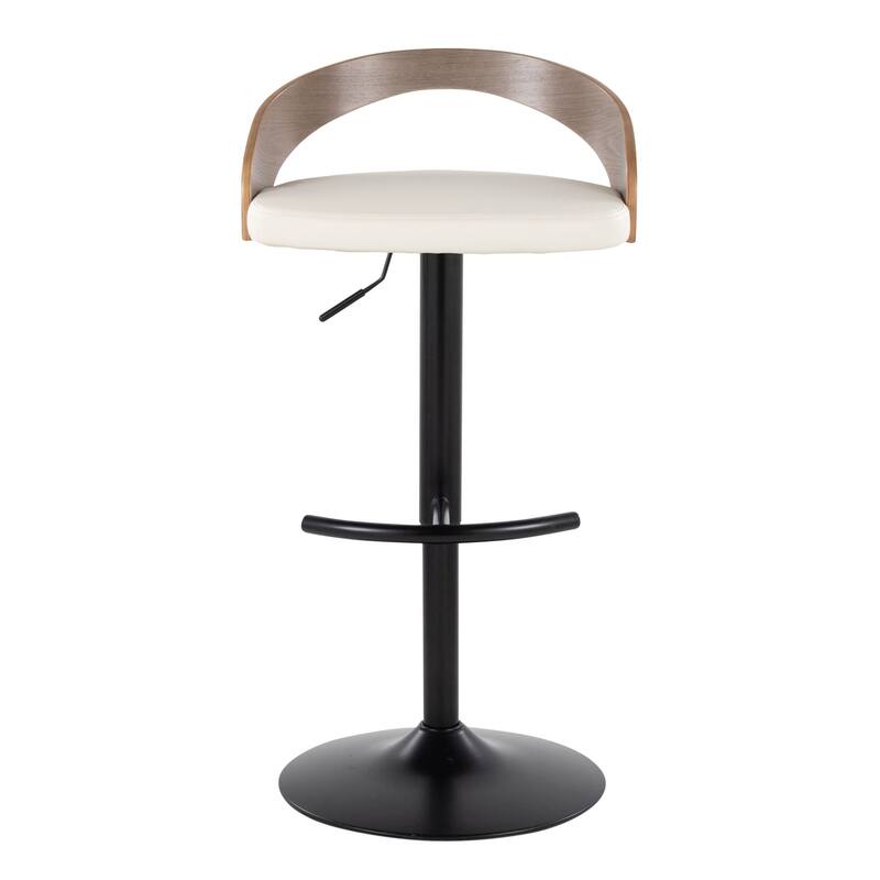 Carson Carrington Stavanger Adjustable Bar Stool with Rounded T Footrest (Set of 2)
