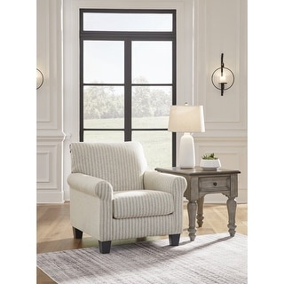 Signature Design by Ashley Valerani Brown/Beige Accent Chair - 36"W x 36"D x 36"H
