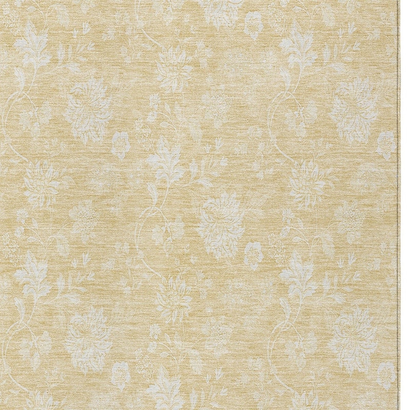 HomeRoots Floral Transitional Rectangle Outdoor Rug