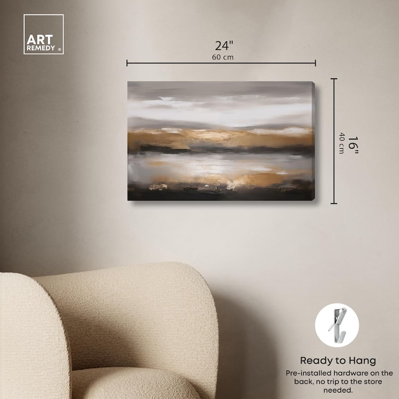 Dust and Gold Canvas by Art Remedy, Gallery Wrapped