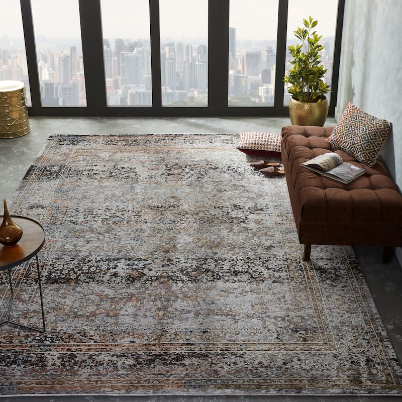 Charcoal / Earth Area Rug