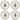 Spode Christmas Tree Gold Collection Set of 4 Salad Plates - 8 inches
